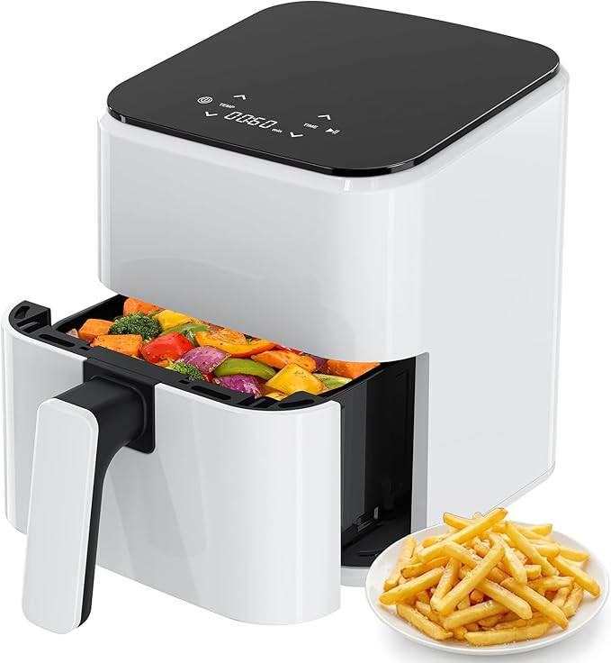 Digital Air Fryer, A Small Air Fryer with A PP Touch Panel, With A Maximum Temperature Of 400 Degrees Fahrenheit, 3.17 QT