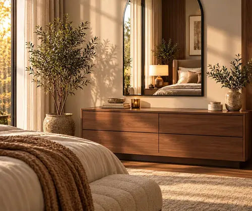 Bathroom Wall Mirror, Metal Frame Vanity Mirror For Bedroom, Entryway, Living Room featured in Round Wood Mirrors vs. Metal Frame Mirrors: Which Suits Your Home?