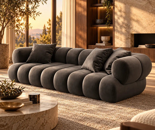 Large Velvet Home Furniture Nordic Modern Corner Living Room Modular Sectional Sofa Couch Set featured in How to Mix Velvet and Wood for a Warm, Modern Interior