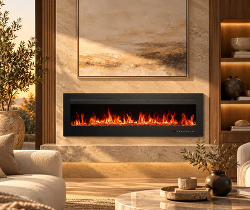 Electric Fireplace Heater With Remote Control featured in How to Add a Cozy Fireplace Focal Point Without a Built-In Hearth