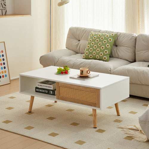 Rattan Coffee Table 41.34 Inch