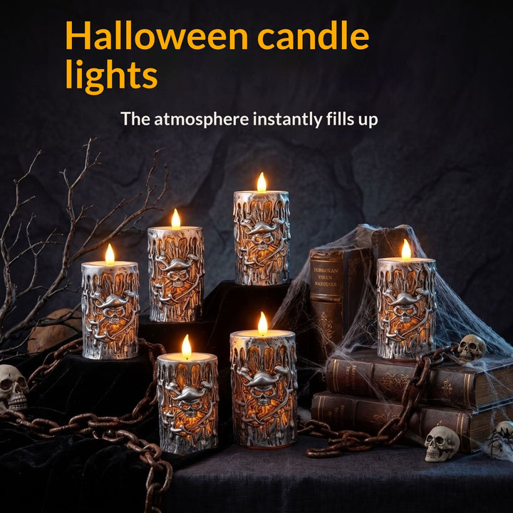 Pirate Tear Noodle Party Electronic Candle Lamp Halloween Ornament